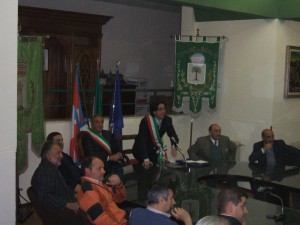 incontro tra le delegazioni del comune di Bioglio e Francavilla (Bioglio 30 aprile 2010)