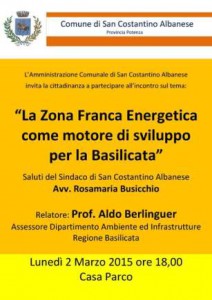 CONVEGNO ZONE FRANCHE ENERGETICHE