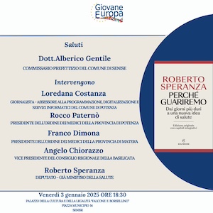 Presentazione libro Speranza Senise