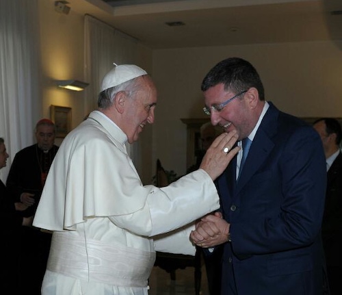 Angelo Chiorazzo e Papa Francesco